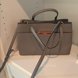 Kate Spade grey crossbody satchel